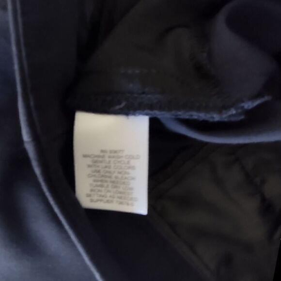 Liz Claiborne Navy Pants Elizabeth Dressy Straight Legs Poly Rayon Spandex 8 - Picture 7 of 7